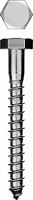 Шурупы ШДШ с шестигранной головкой (DIN 571), 40 х 6 мм, 2 500 шт, ЗУБР